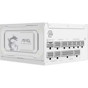 MSI 1000w 80+ Gold MAG A1000GL PCIE5 WHITE Tam Modüler Power Supply
