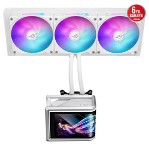 ASUS 360mm ROG RYUO IV 360 WHITE ARGB Sıvı Soğutmalı AM5-1851p İşlemci Fanı Beyaz