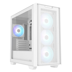 ASUS A21 PLUS GAMING FANSIZ MID-TOWER PC KASASI BEYAZ