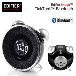 EDIFIER Image Series MF240BTBTick-Tock Dock 8W Rms Çalar Saatli FM Radyo / SD Kart Girişli Hoparlör Siyah, BLUETOOTH