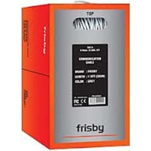 FRISBY 305metre 23AWG Gri CAT6 Kablo FR-CAT601