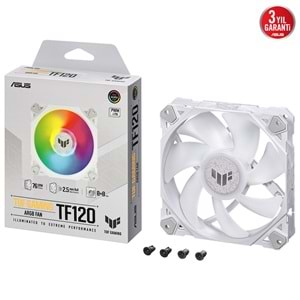 ASUS TUF GAMING TF120 ARGB White Edition 120mm Kasa Fanı (90DA0033-B09000)