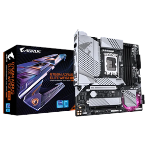 GIGABYTE B760M AORUS ELITE WIFI6E GEN5 DDR5 HDMI-DP TYPEC PCIE 4.0 1851p mATX 