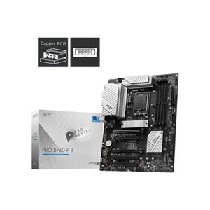MSI PRO B760-P II DDR5 HDMI-DP PCIE 4.0 1700p ATX