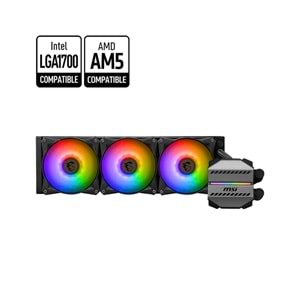 MSI 360mm MAG CORELIQUID M360 ARGB AM5-1851p Sıvı Soğutmalı İşlemci Fanı