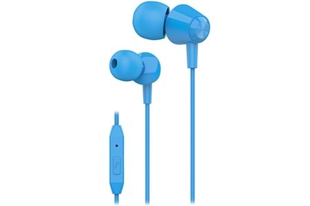 S-link SL-KU160 Mobil Telefon Uyumlu Mavi Kulak İçi Mikrofonlu Kulaklık 