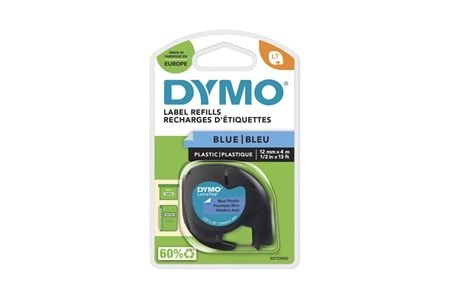 DYMO S0721650 LetraTag Plastik Şerit ( 12 mm X 4 mt ) , Mavi (59426) 91205