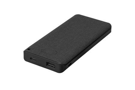 S-link IP-G10RW 10000mAh Kablosuz USB+Type-C+Micro Siyah LCD Ekranlı Taşınabilir Pil Şarj Cihazı
