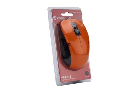 Everest SM-258 Usb Turuncu 1200dpi Optik Kablolu Mouse