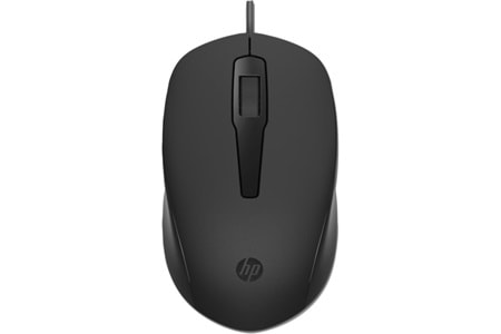 HP 150 240J6AA Siyah Kablolu Optik Kablolu Mouse 1600 DPI Optik Sensörlü