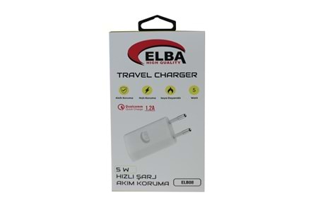 Elba Elb08 5W 1.2A Hızlı Şarj Akıllı Koruma Usb EV Şarj Kafa