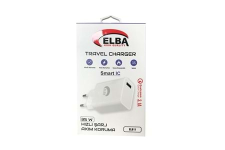 Elba ELB11 Elb-35w USB 35w Hızlı Şarj Akım Koruma EV Şarj Kafa