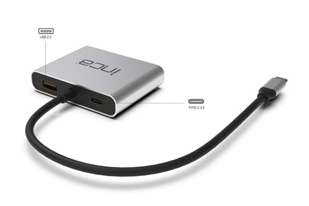 İnca ITPC-4 Usb C To 2x Hdmı 4K USb 2.0+Pd