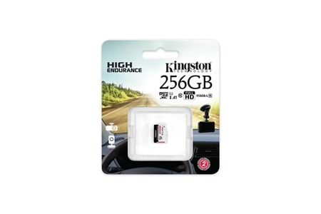 Kingston SDCE-256GB 256GB microSDXC Endurance 95R-45W C10 A1 UHS-I Card Only Hafıza Kartı