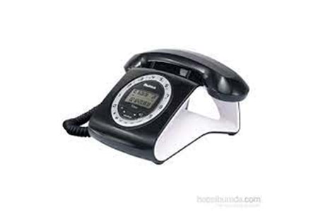 Multitek Retro Özel Tasarımlı Kablolu Siyah-Kırmızı Masa Üstü Telefon