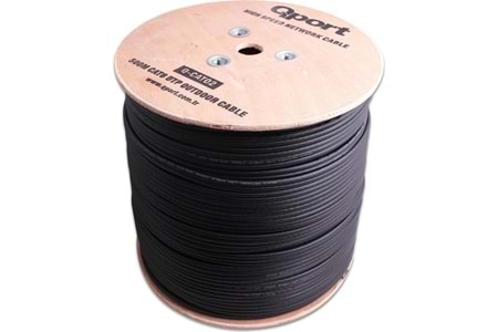 QPORT Q-CATO2 500mt Outdoor Cat6 23AWG 0.58MM Dış Mekan Kablo