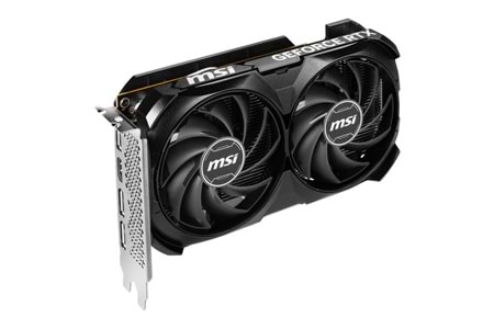 Msi GeForce RTX4060 VENTUS 2X BLACK 8GB OC GDDR6 DLSS 3 128 Bit Ekran Kartı