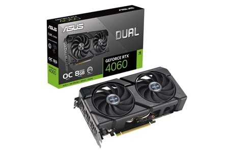 Asus GeForce RTX4060 DUAL OC Evo Edition 8GB GDDR6 DLSS 3 128 Bit DUAL-RTX4060-O8G-EVO Ekran Kartı