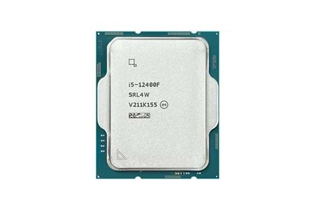 Intel Core i5 12400F TRAY 2.5 GHz 4.4 GHz 18MB LGA1700P VGAsız Kutusuz 12.Nesil İşlemci 