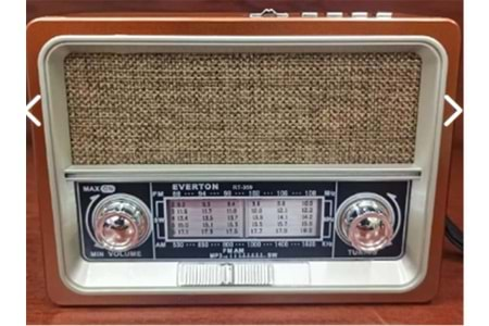 Everton RT-359 Fm-Am-Sw-Usb&Tf Player Güneş Enerjili Nostaljik Radyo