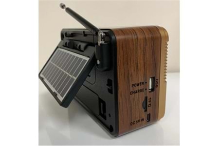 Everton Rt-671 Bluetooth Fm-Usb-Tf-Aux Şarjlı Solar Nostaljik Radyo