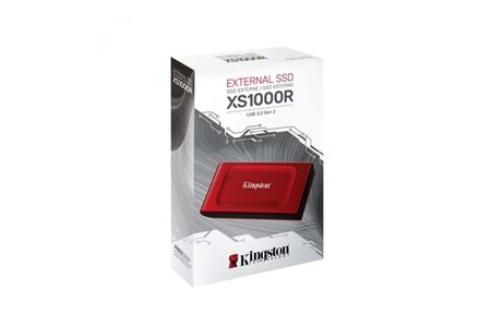 Kingston 1TB XS1000 SXS1000R-1000G Kırmızı USB Type-C 3.2 Gen 2 Taşınabilir SSD