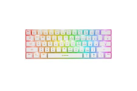 Rampage KB-RX63 B-ATOM Beyaz Bluetooth RGB Backlight RED SWITCH Mekanik Q 63 Tuşlu Oyuncu Klavyesi