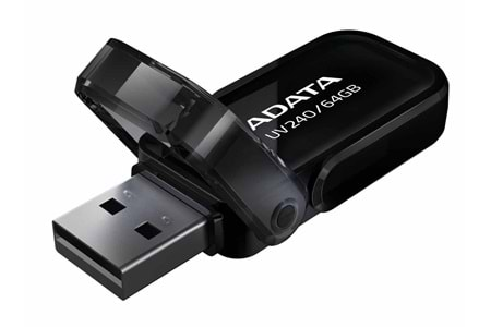 Adata AUV240-32G 32GB USB2.0 Siyah Flash Bellek