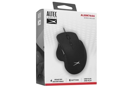 Altec Lansing ALBM7444 Usb Siyah 3200 DPI Optik Mouse