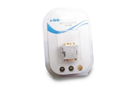 S-link SLX-136 DVI 24+5 M TO VGA F Adaptör