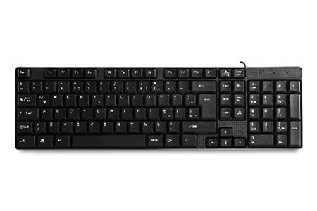 Everest KB-741F Siyah-Gri USB 2 Metre Bakır Kablolu Tamamen Türkçe F Klavye
