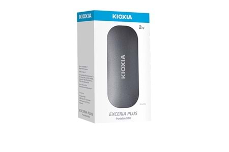 Kioxia 2TB Exceria Plus LXD10S002TG8 Mini Taşınabilir USB 3.2 Gen 2 Type-C Harici Taşınabilir SSD