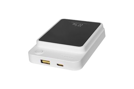 S-link M1021 10000mAh Magsafe 15W HSC22.5W+PD20W+QC3.0 Siyah LCD Taşınabilir Şarj Cihazı Powerbank