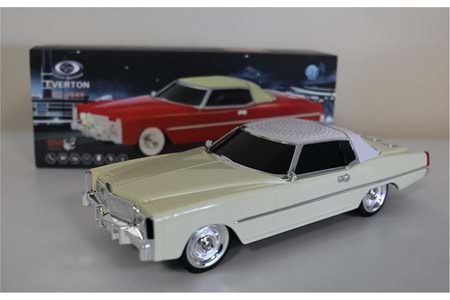 EVERTON RT-1941 Bej Arabalı Bluetooth Fm-Usb-Tf-Aux Şarjlı Nostaljik Radyo