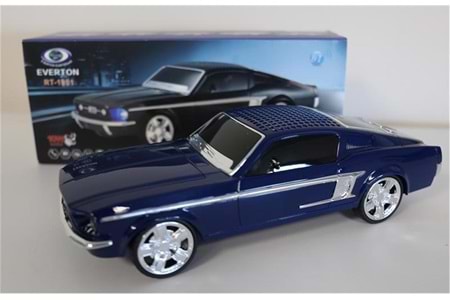 EVERTON RT-1951 Dark Blue Arabalı Bluetooth Fm-Usb-Tf-Aux Şarjlı Nostaljik Radyo