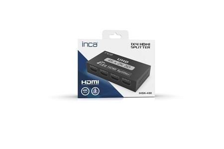 Inca IHSK-430 Hdmı Splitter 1 İn 4Out 4K@30Hz Switch (Giriş 1 HDMI,Çıkış 4 HDMI)