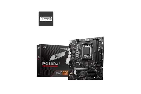Msı Pro B650M-B 6800mhz(OC) RGB M.2 AM5 DDR5 mATX Anakart
