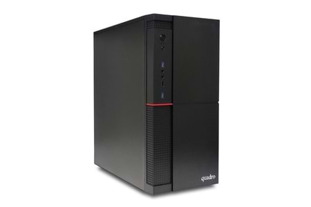 Quadro Solid DHA- 41825 Ci3 4130 3.4Ghz 8gb 256gb SSD ONB VGA Freedos Masaüstü Bilgisayar -DVD YOK-