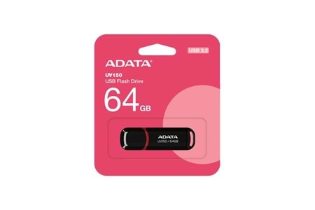 ADATA UV150-64GB USB3.2 Gen1 Black Flash Bellek