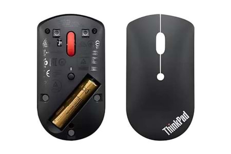 lenovo 4Y51D20848 ThinkPad USB-C Wireless Compact Mouse 2.4 GHz (800 DPI,1600 DPI,2400 DPI)