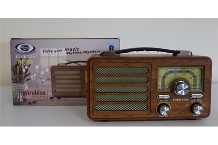 Everton Rt-755 Bluetooth Fm-Usb-Tf-Aux Şarjlı Nostaljik Radyo