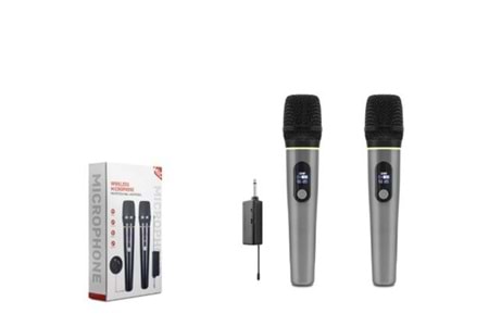 Hadron HDX2791G Gri Kablosuz (WIRELESS) 2Lİ Mikrofon