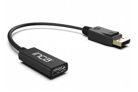 INCA IDTH-07 To HDMI Displayport erkek , HDMI Dişi çıkış Çevirici