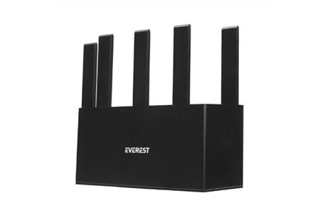 Everest EWR-X3000-V1 AX3000Mbps DualBand 5-6dBi Anten WISP+AP+Repeater Destekli Kablosuz Wifi Router