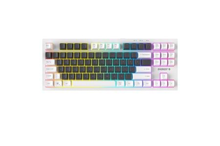 Everest KB-98 SILENT TKL Gri Mavi-Beyaz Rainbow Q Membrane Klavye