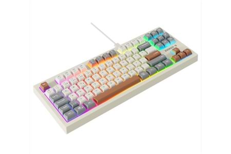 Everest KB-98 SILENT TKL Gri-Gri Mavi-Kahve Rainbow Q Membrane Klavye