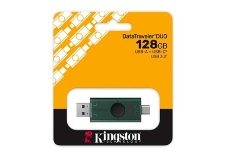 Kingston DTDEG2-128GB 128GB USB-A + USB-C 3.2 Gen 1 DataTraveler DuoG2 Flash Bellek