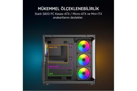 James Donkey Stark S800 4X ARGB 650W Gaming Kasa