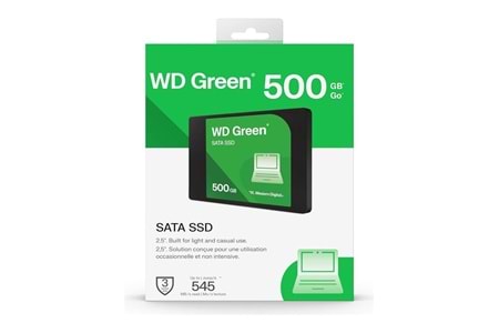 Wd 500GB Green 545-465MB-S Sata 3.0 WDS500G5G0A Ssd Harddisk