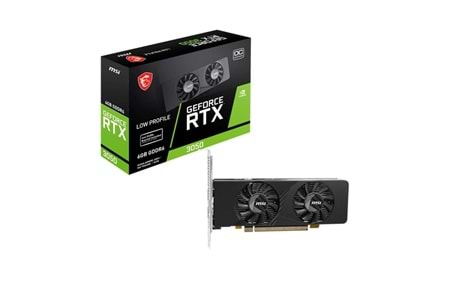 Msi GeForce RTX3050 LP E 6G OC GDDR6 96Bit DX12 Gaming (Oyuncu) Ekran Kartı
